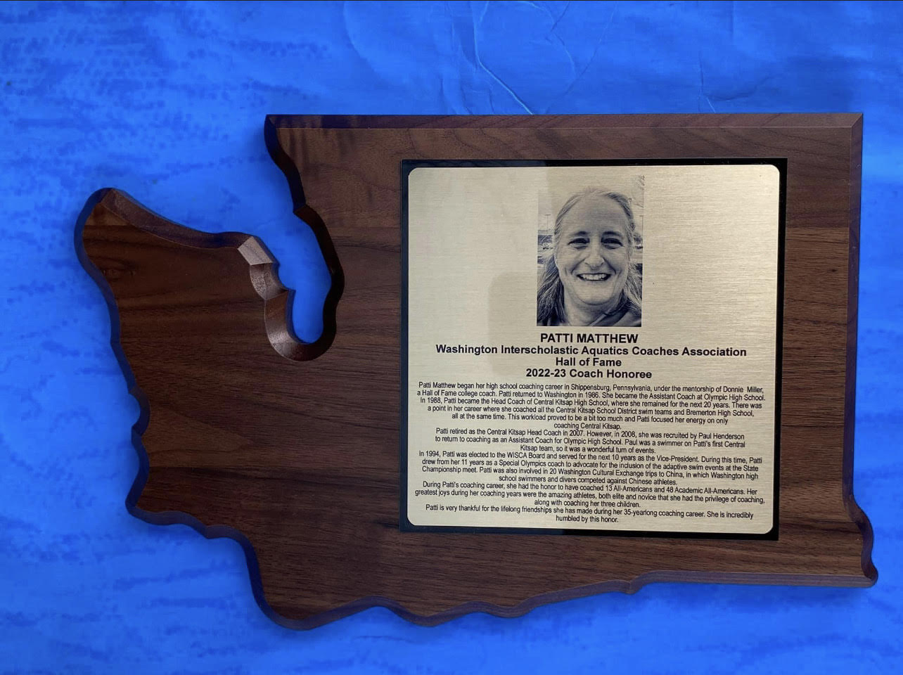 Washington State Swimming Hall of Fame Inductee Patti Matthew