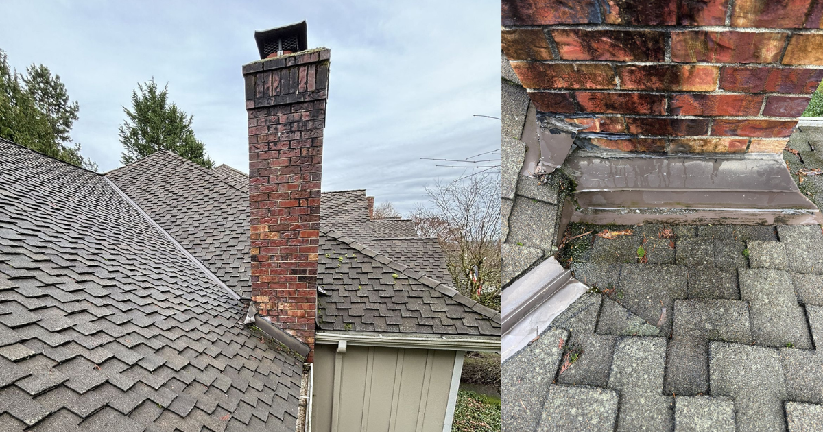 Does the roof around the chimney need a roof repair or is it a full roof replacement?