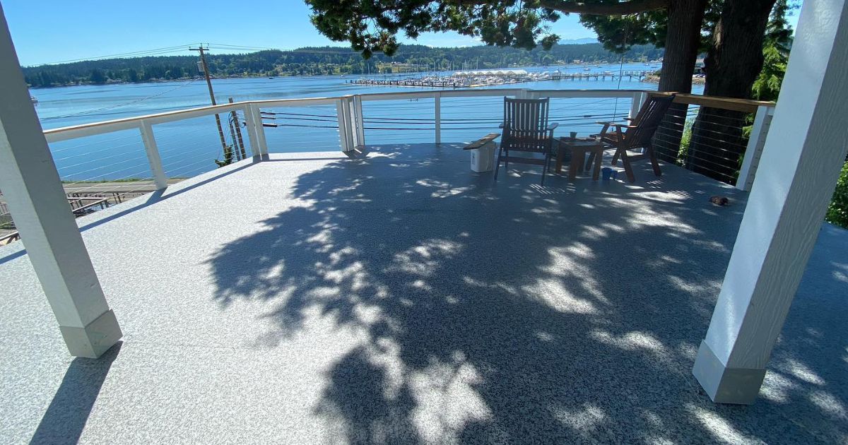 DecTec Decking waterproofs the surface of your deck to protect whatever is underneath.