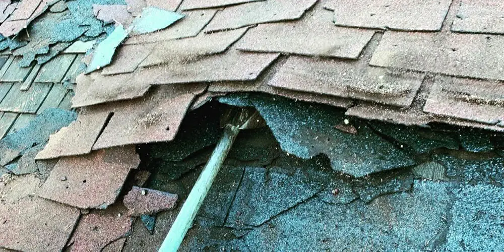 damaged roof
