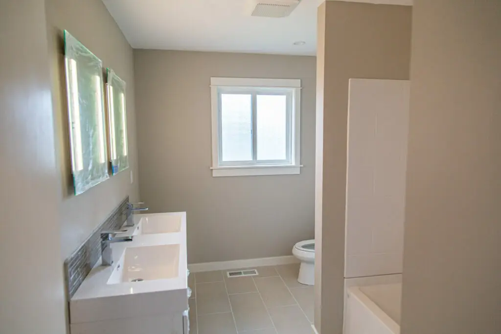 Bathroom after renovation