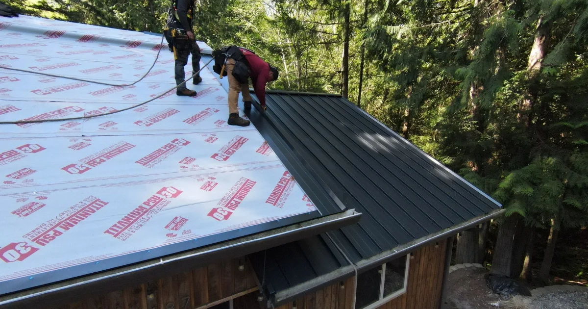 High Temp Roofing Underlayment for a new metal roof.