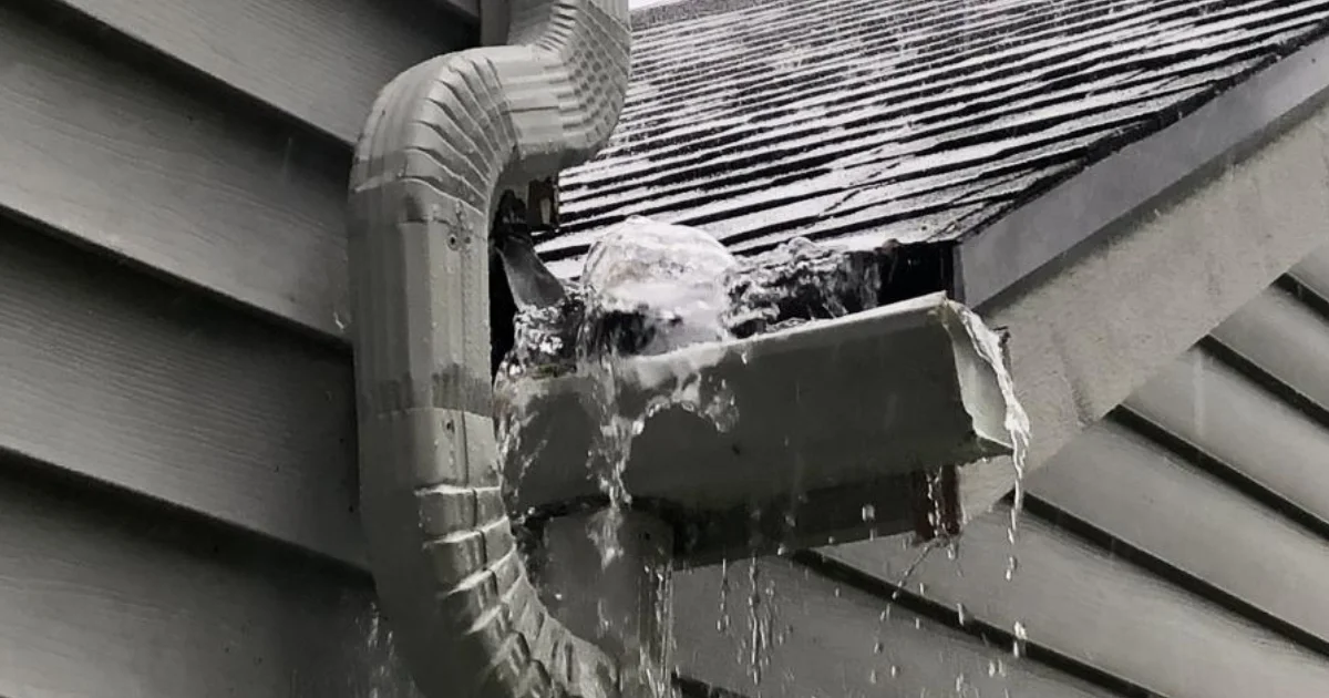 Overflowing gutters can create a space optimum for water damage to occur.