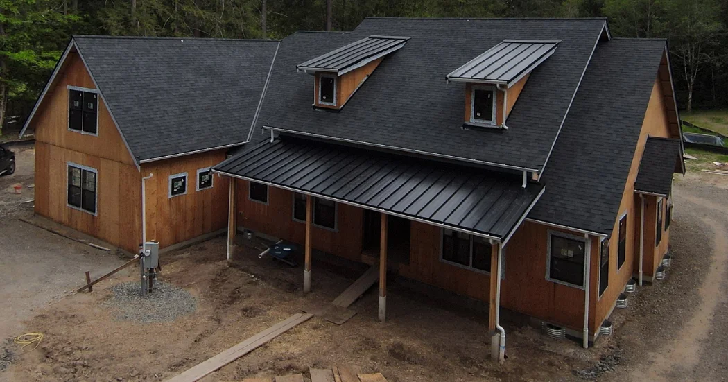 Construction, covered patio