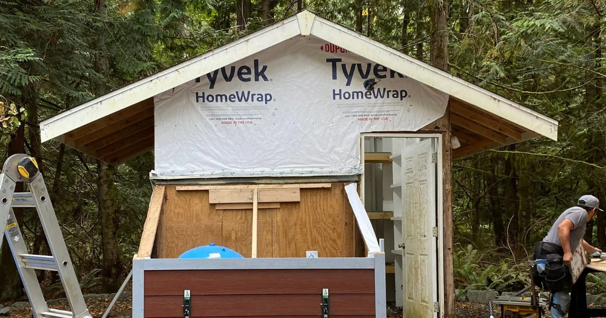 Tyvek home wrap