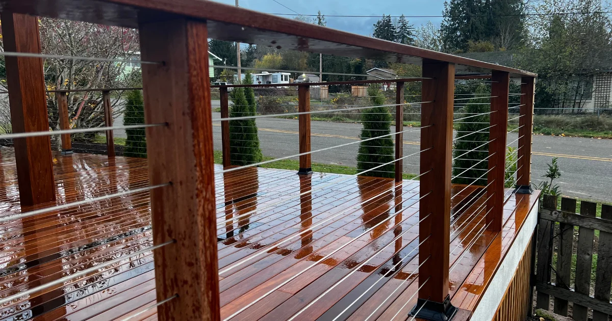 new deck built for pnw climate