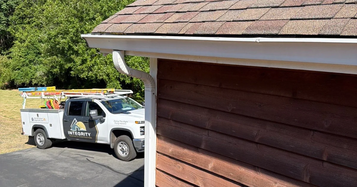gutter installation on pnw home