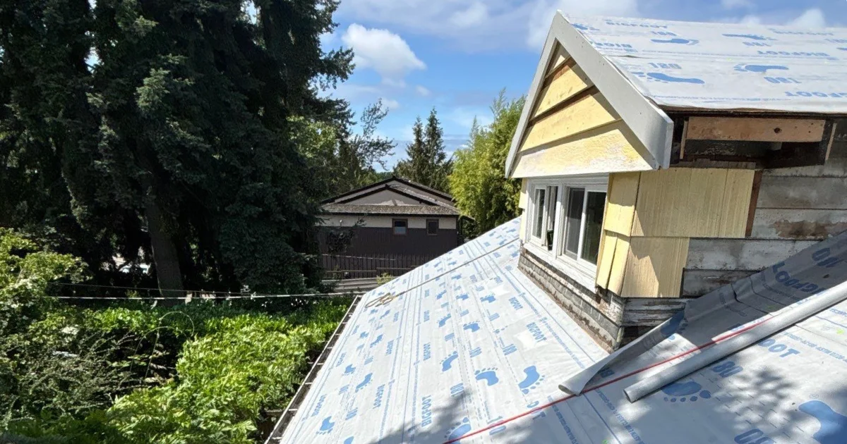 underlayment beneath the shingles