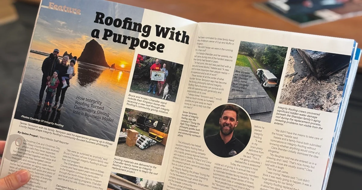 Featured in Kitsap Business: Roofing With a Purpose