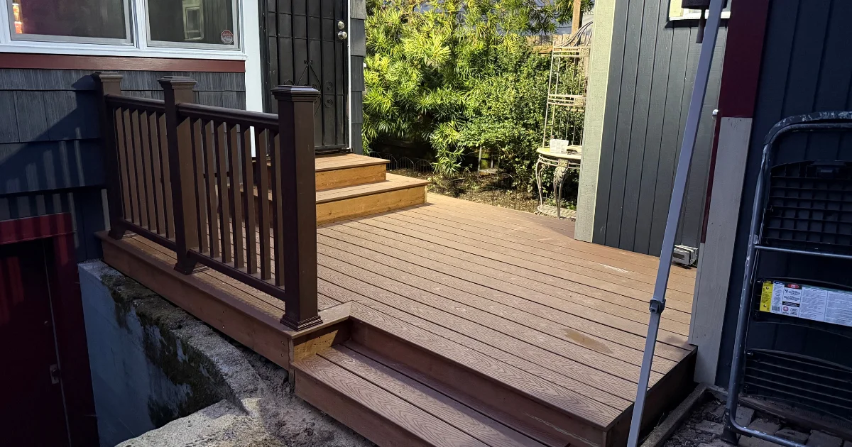 finished deck