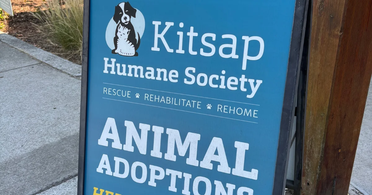 Kitsap Humane Society entrance sign